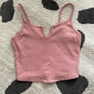 Dusty pink cami crop